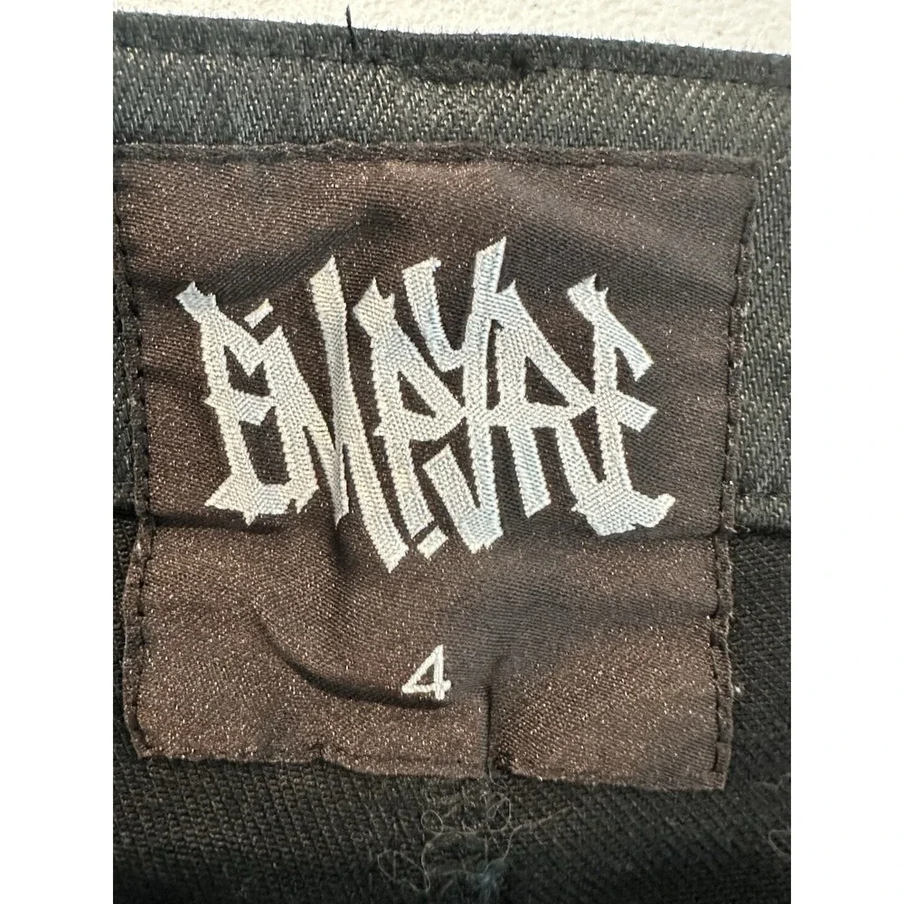 Empyre Tori Black Coated Women's Denim Jeans Size 4‎ Skater Streetwear Grunge